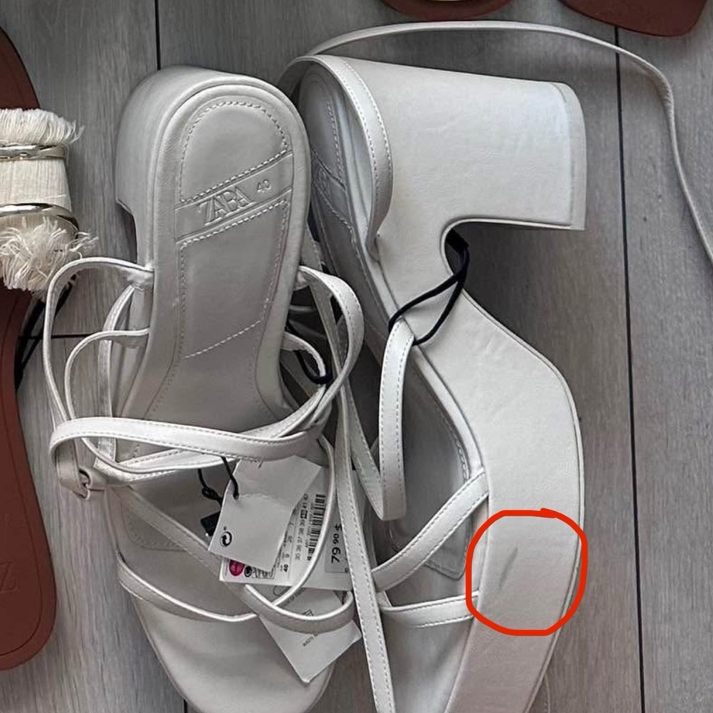 Zara White Platform Shoes with Modern Design